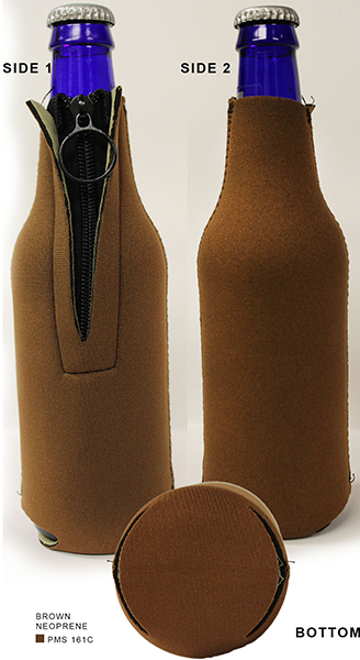 Neoprene Zipper Bottle Holder
